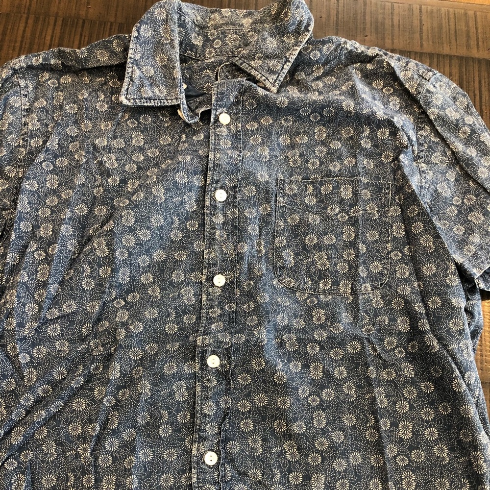 J. Crew patterned short sleeve shirt
